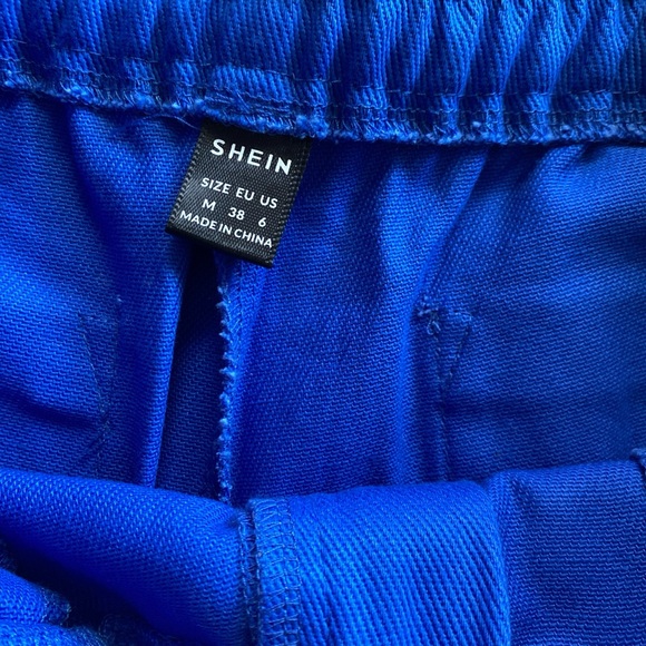 SHEIN Blue Cargo Pants - Picture 2 of 5
